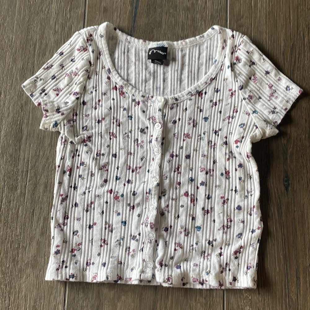 Target, purple and white flowers
